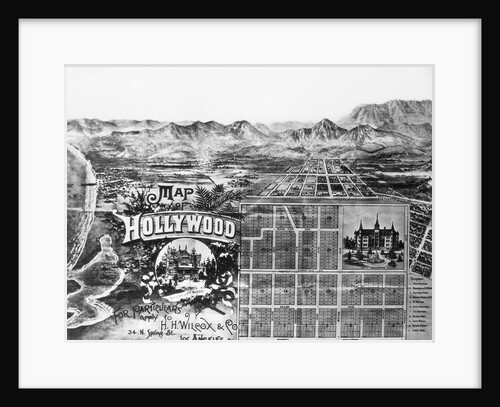 Early Map of Holllywood by Anonymous