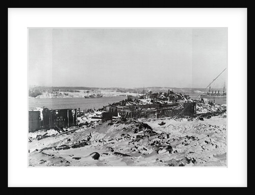 Halifax After Ship Explosion on Harbor by Anonymous