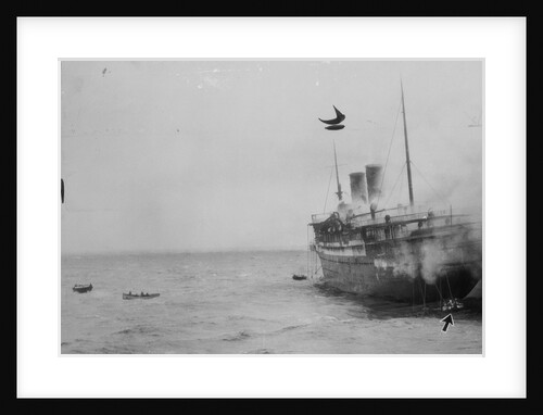 Survivors Escaping Fire Aboard Moro Castle by Anonymous