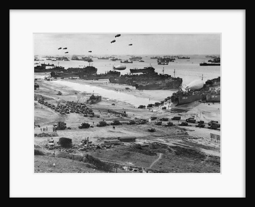 War Supply Point Scene Near Beach by Anonymous
