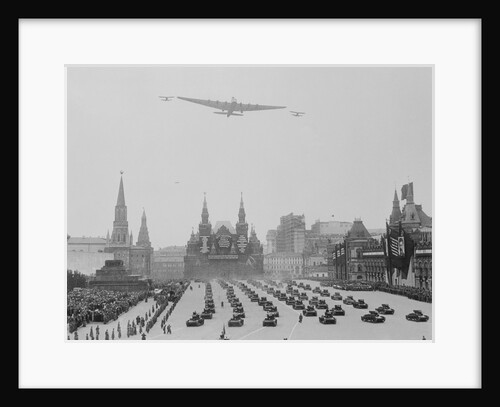 Planes Flying over May Day Parade by Anonymous
