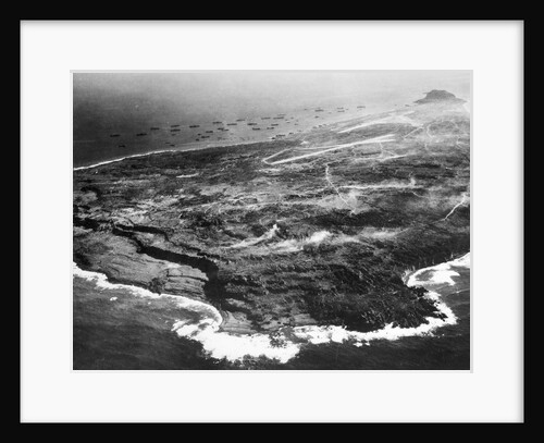 Aerial View of Iwo Jima by Anonymous