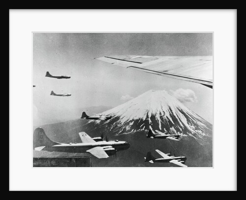 Airplanes Flying near Mountain Peak by Anonymous
