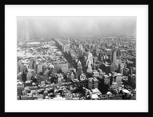 Overhead View of New York City by Anonymous