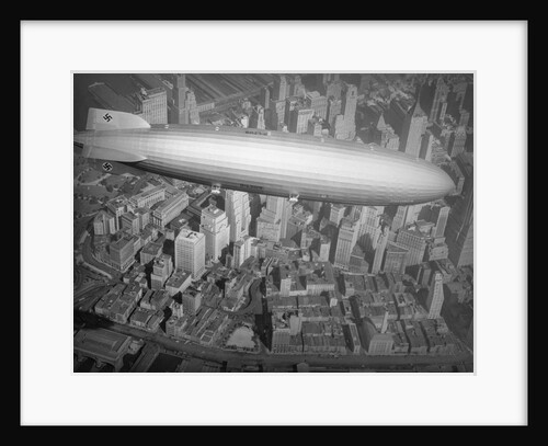 Hindenburg Flying over Manhattan by Anonymous