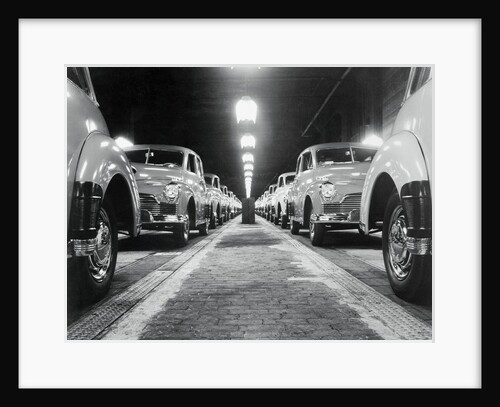 Cars at Studebaker Factory by Anonymous