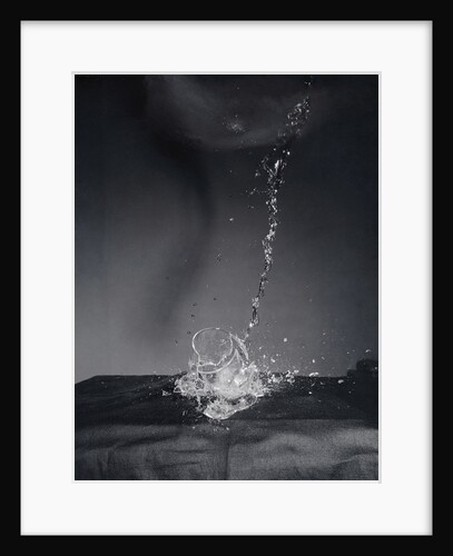 Fallen Glass with Water Breaking by Anonymous