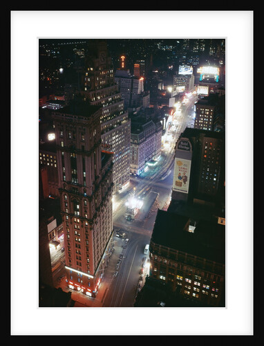 Times Square and Garment District at Night by Anonymous