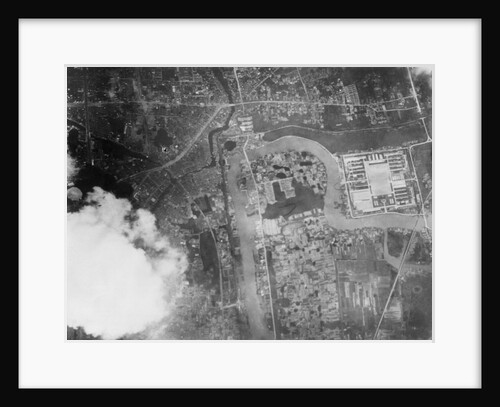 Aerial View of Bombing of Nanking by Anonymous