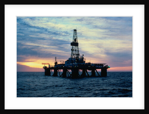 Oil Drilling Rig by Anonymous