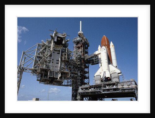 Space Shuttle on Launch Pad by Anonymous