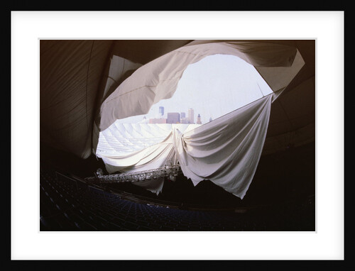 Inside View of Stadium Ceiling by Anonymous