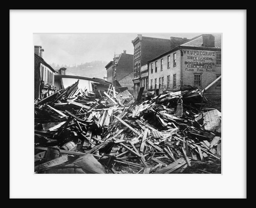 Flood Damage in Johnstown by Anonymous