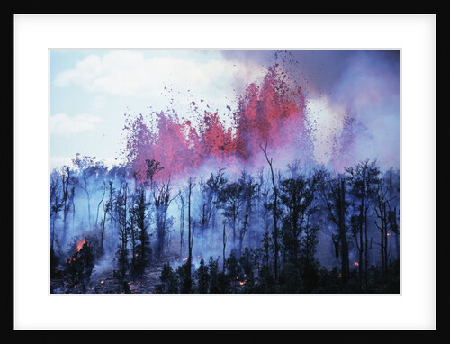 Kilauea Volcano Erupting by Anonymous