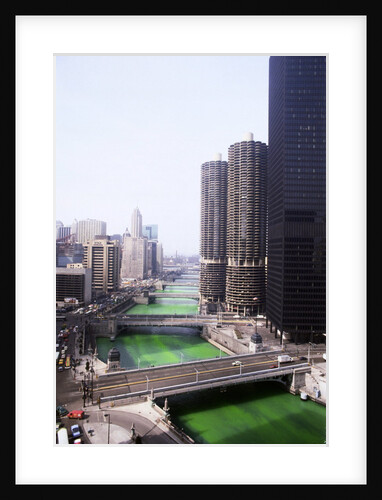 Dyeing Chicago River Green for St.Patricks Day by Anonymous