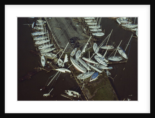 Boats Wrecked by Hurricane by Anonymous