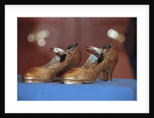 Display of Shoes Donated by Ann Miller by Anonymous