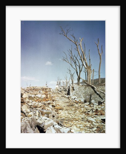 Rubble Remaining from Atomic Bomb Explosion by Anonymous