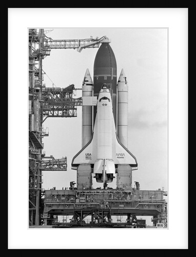 Space Shuttle Atlantis on Launch Pad by Anonymous