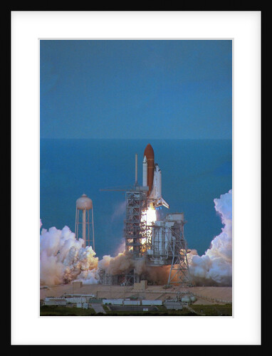 Space Shuttle Challenger Lifting Off by Anonymous