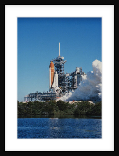 Challenger Space Shuttle Preparing for Liftoff by Anonymous