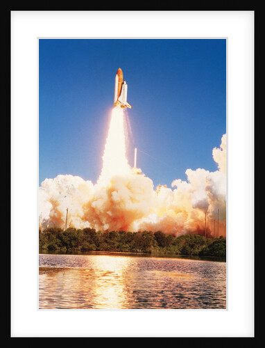 Challenger Space Shuttle Lifting Off by Anonymous