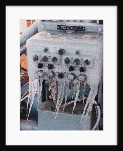 Ice Covering Communications Box by Anonymous