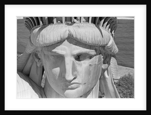 Detail of the Face of Statue of Liberty by Anonymous