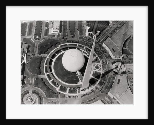 Aerial View of Trylon and Perisphere by Anonymous