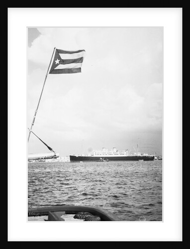 Ship Anchored at Shore by Anonymous