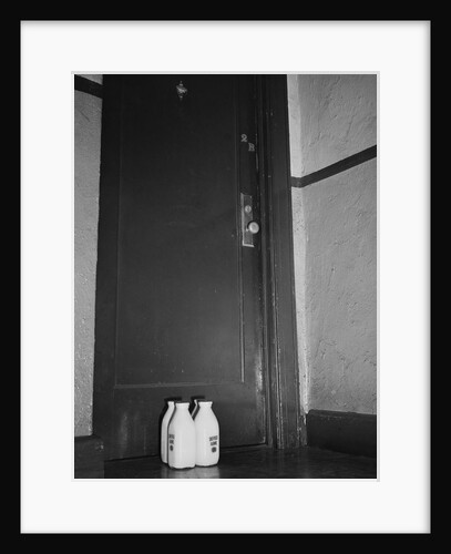 Milk Bottles at Door of Espionage Suspect by Anonymous