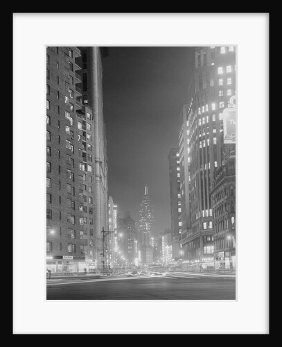 Columbus Circle Toward Empire State Building by Anonymous