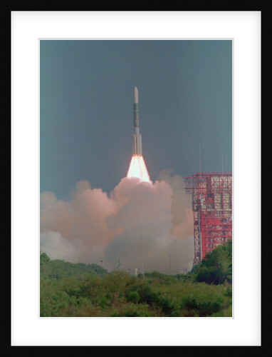Air Force Delta Rocket Shooting Into Orbit by Anonymous
