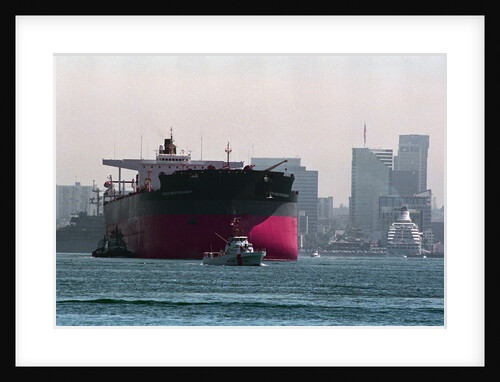 Exxon Mediterranean Departing San Diego Bay by Anonymous