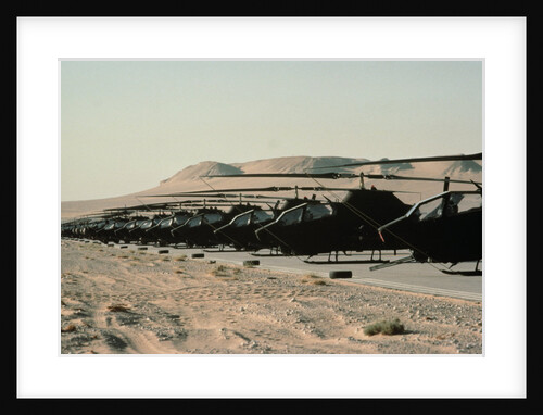 American Helicopters Readied for Saudi Arabia Battle by Anonymous