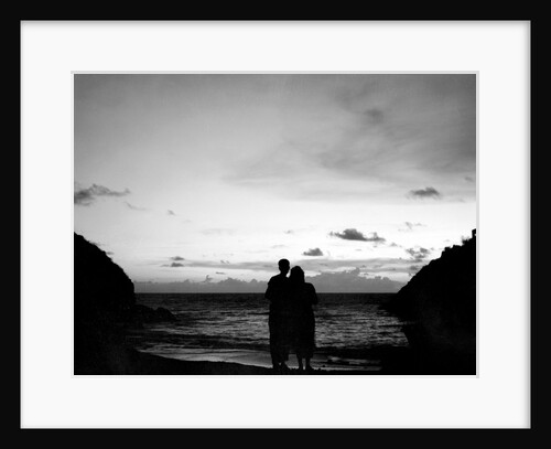 Couple Gazing at Horizon on Acapulco Beach by Anonymous