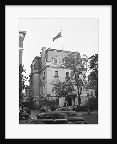 Soviet Flag Flies at Soviet Embassy in Washington by Anonymous