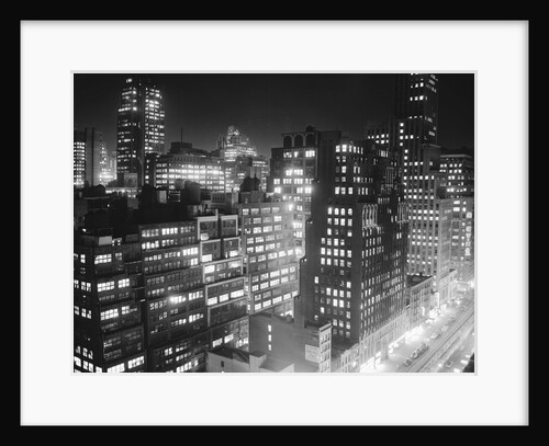 New York Garment District Skyline by Anonymous