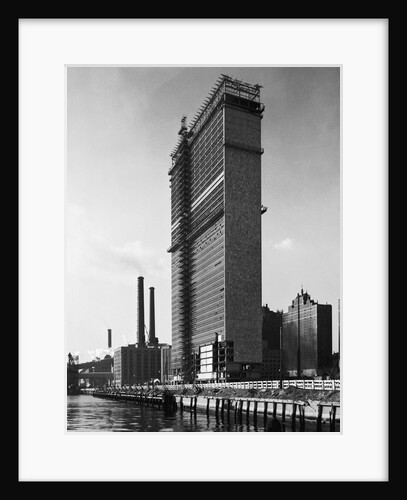 UN Building Under Construction by Anonymous