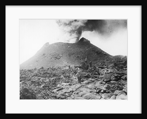 Visitors Beneath Erupting Mt. Vesuvius by Anonymous