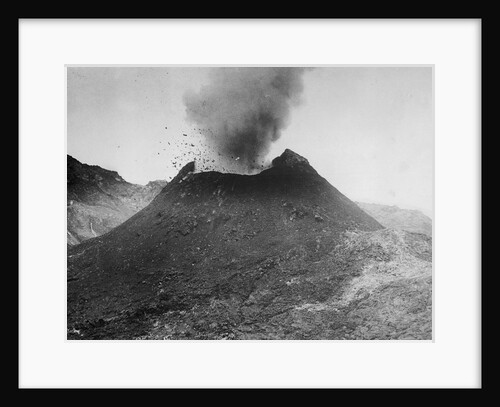 Mount Vesuvius Erupting Forcefully by Anonymous