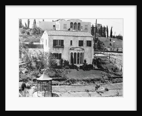 Hollywood Home of Rudolph Valentino by Anonymous
