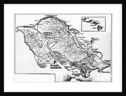 Map on Pearl Harbor by Anonymous