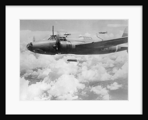 Japan Military Plane in Flight by Anonymous