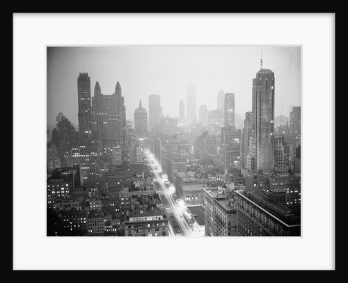New York City With Almost All Lights Off by Anonymous