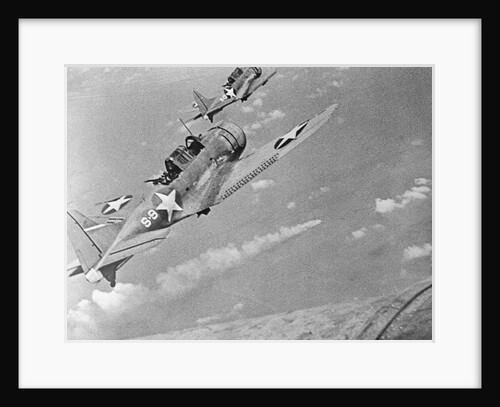 U.S. Navy Plane Attacking Japanese Warcraft by Anonymous