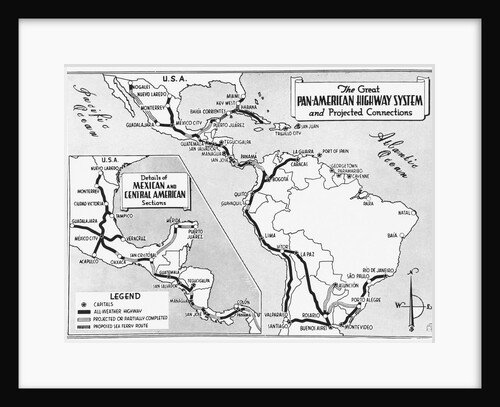 Map of Panama Zone Areas by Anonymous