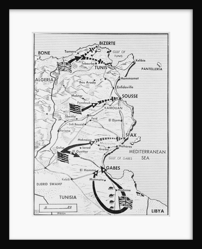 Map of Tunisia by Anonymous