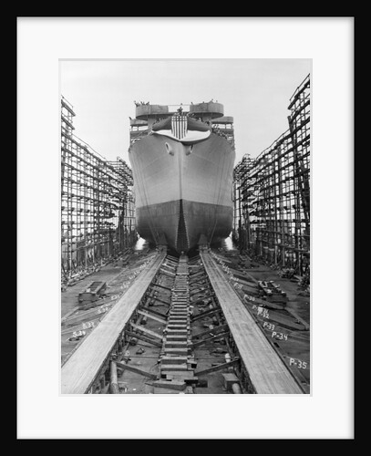 Ship in Building Yard by Anonymous