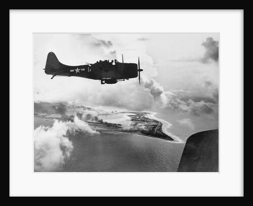 Navy Plane Preparing to Dive Bomb by Anonymous